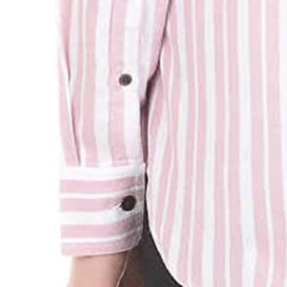 JACHS Girlfriend Womens Striped Button Down Shirt - Picture 5 of 7